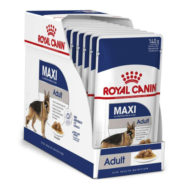 Royal Canin Wet Maxi Adult 15個月大至8歲成犬濕糧包 140g X10